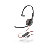 Poly Blackwire 3210 моно слушалка USB-A – жична USB слушалка с микрофон