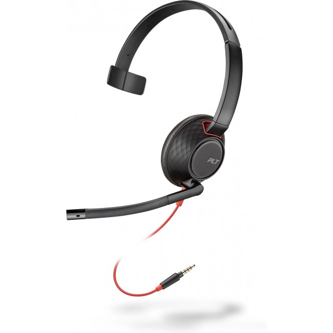Poly Blackwire 5210 3.5mm Top моно слушалка Poly Blackwire 5210 3.5mm Top моно слушалка