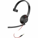 Poly Blackwire 5210 3.5mm Top моно слушалка Poly Blackwire 5210 3.5mm Top моно слушалка