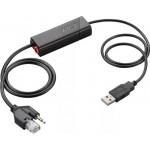 Poly APU-76 Electronic Hookswitch TAA USB кабел за превключване Poly APU-76 Electronic Hookswitch TAA USB кабел за превключване