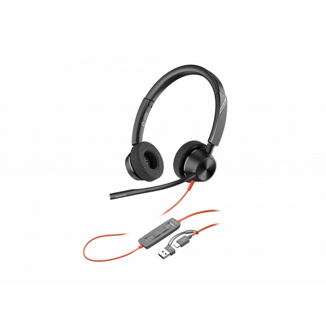 Poly Blackwire 3325 3.5mm жични слушалки с микрофон Poly Blackwire 3325 3.5mm жични слушалки с микрофон