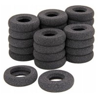 Poly 8K6P1AA Black Ear Cushion Donut (25 Pieces)
