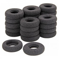 Poly 8K6P1AA Black Ear Cushion Donut (25 Pieces)