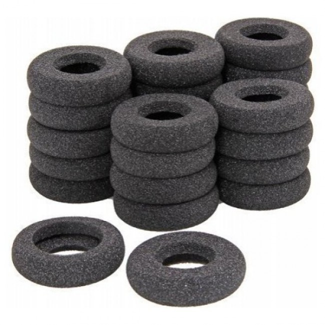 Poly 8K6P1AA Black Ear Cushion Donut (25 Pieces) Poly 8K6P1AA Black Ear Cushion Donut (25 Pieces)