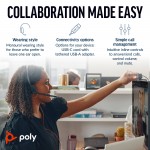 POLY Blackwire 3210 USB-C жична моно слушалка с USB-C/A адаптер POLY Blackwire 3210 USB-C жична моно слушалка с USB-C/A адаптер