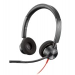 Poly Blackwire 3320 USB-C стерео слушалки с микрофон и USB-C/USB-A адаптер Poly Blackwire 3320 USB-C стерео слушалки с микрофон и USB-C/USB-A адаптер