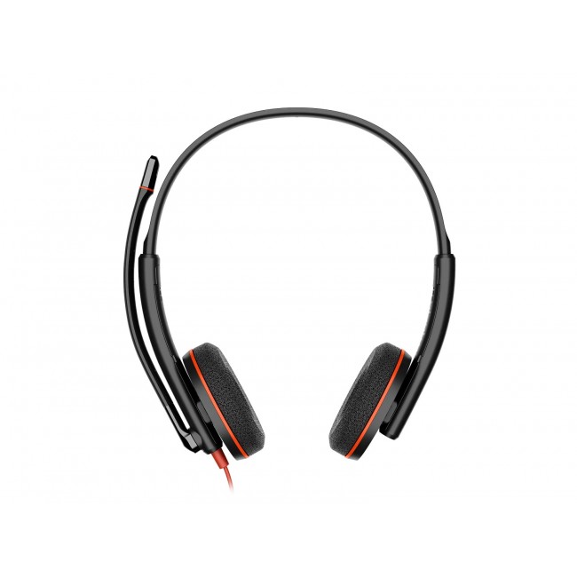HP Poly Blackwire 3220 стерео слушалки с микрофон USB-C и USB-C към USB-A адаптер (Bulk)