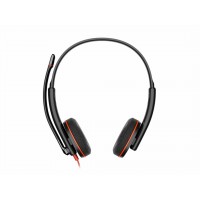 HP Poly Blackwire C3220 стерео слушалки с USB-C/A адаптер