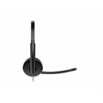 HP Poly Blackwire C3220 стерео слушалки с USB-C/A адаптер