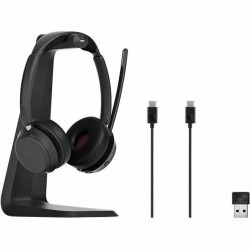 EPOS IMPACT 1061T стерео Bluetooth слушалки за Microsoft Teams със зарядна стойка, черни