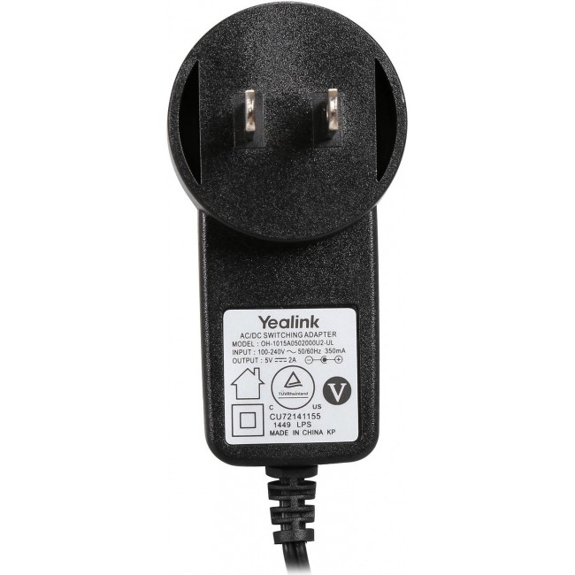 Yealink PS5V2000U 5V 2A захранващ адаптер за IP телефони Yealink PS5V2000U 5V 2A захранващ адаптер за IP телефони