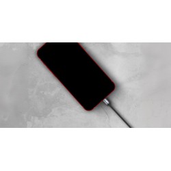 Tellur TLL155761 минималистичен USB-A към Lightning кабел, 3A, 1 m, черен