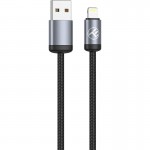 Tellur TLL155761 минималистичен USB-A към Lightning кабел, 3A, 1 m, черен Tellur TLL155761 минималистичен USB-A към Lightning кабел, 3A, 1 m, черен