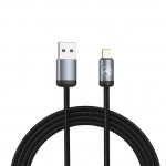Tellur TLL155761 минималистичен USB-A към Lightning кабел, 3A, 1 m, черен Tellur TLL155761 минималистичен USB-A към Lightning кабел, 3A, 1 m, черен