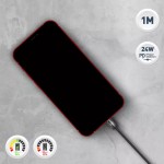 Tellur TLL155781 минималистичен USB-C към Lightning кабел, 27 W, 1 m, черен Tellur TLL155781 минималистичен USB-C към Lightning кабел, 27 W, 1 m, черен