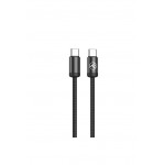 Tellur TLL155791 минималистичен кабел USB-C към USB-C, 60 W, 1 м, черен Tellur TLL155791 минималистичен кабел USB-C към USB-C, 60 W, 1 м, черен