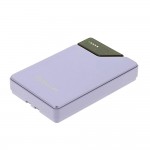 Tellur TLL158441 външна батерия 10000 mAh с вградени USB-C и Lightning кабели, QC3.0, PD, лилава Tellur TLL158441 външна батерия 10000 mAh с вградени USB-C и Lightning кабели, QC3.0, PD, лилава