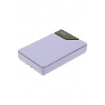 Tellur TLL158441 външна батерия 10000 mAh с вградени USB-C и Lightning кабели, QC3.0, PD, лилава Tellur TLL158441 външна батерия 10000 mAh с вградени USB-C и Lightning кабели, QC3.0, PD, лилава