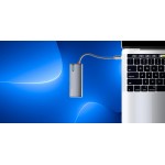 Tellur TLL321061 USB-C хъб с PD 3.0 100 W, HDMI 4K и 3x USB 3.0, алуминий, сив Tellur TLL321061 USB-C хъб с PD 3.0 100 W, HDMI 4K и 3x USB 3.0, алуминий, сив