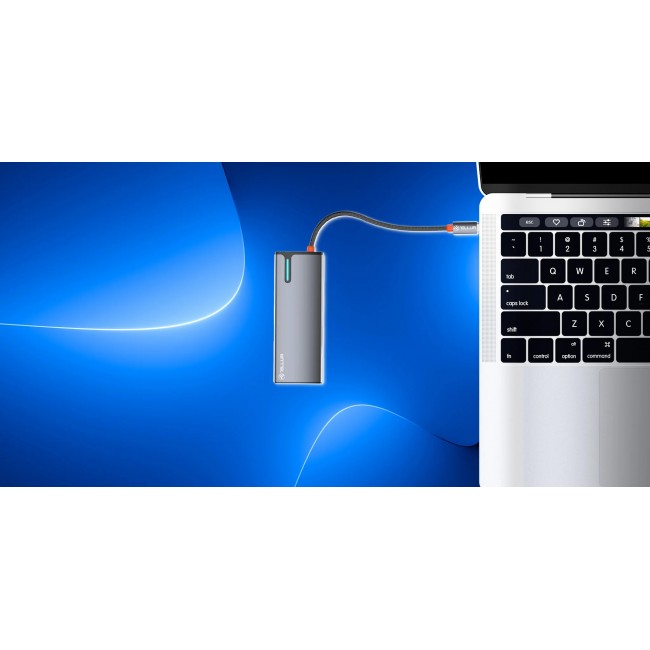 Tellur TLL321061 USB-C хъб с PD 3.0 100 W, HDMI 4K и 3x USB 3.0, алуминий, сив Tellur TLL321061 USB-C хъб с PD 3.0 100 W, HDMI 4K и 3x USB 3.0, алуминий, сив