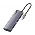 Tellur TLL321061 USB-C хъб с PD 3.0 100 W, HDMI 4K и 3x USB 3.0, алуминий, сив Tellur TLL321061 USB-C хъб с PD 3.0 100 W, HDMI 4K и 3x USB 3.0, алуминий, сив