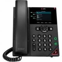 HP Poly VVX 250 IP настолен телефон с 4 линии и PoE, 89B62AA_AC3