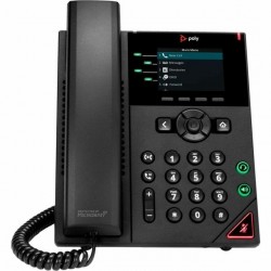 HP Poly VVX 250 IP настолен телефон с 4 линии и PoE, 89B62AA_AC3