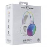 White Shark FIREFLY-W жични геймърски слушалки с RGB осветление, бели White Shark FIREFLY-W жични геймърски слушалки с RGB осветление, бели