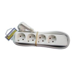 ETC 14-011 електрически разклонител с детска защита, 4 гнезда, 1.5 м