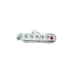 ETC 15-931 електрически разклонител с детска защита, 5 гнезда, 3 м, с ключ