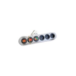 ETC 65-030 ел. разклонител със защита от пренапрежение и детска защита, 3 гнезда, 3 м