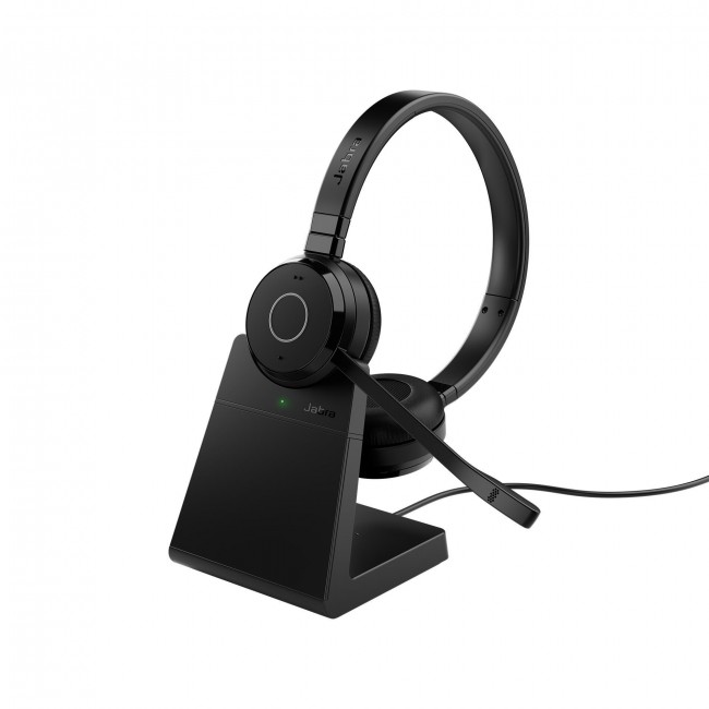 Jabra Evolve 65 TE, Link 390a UC Bluetooth стерео слушалки със стойка за зареждане Jabra Evolve 65 TE, Link 390a UC Bluetooth стерео слушалки със стойка за зареждане