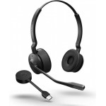 Jabra Engage 55 SE безжични стерео слушалки, UC, с Link 400c USB-C DECT адаптер