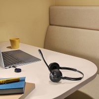 Jabra Engage 55 SE безжични стерео слушалки със стойка, MS, Link400c