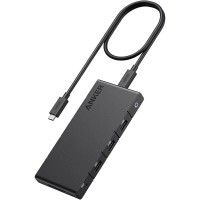 Anker 364 10-in-1 USB-C PD Hub – мултифункционален USB-C хъб с Dual 4K HDMI, Ethernet и SD, черен