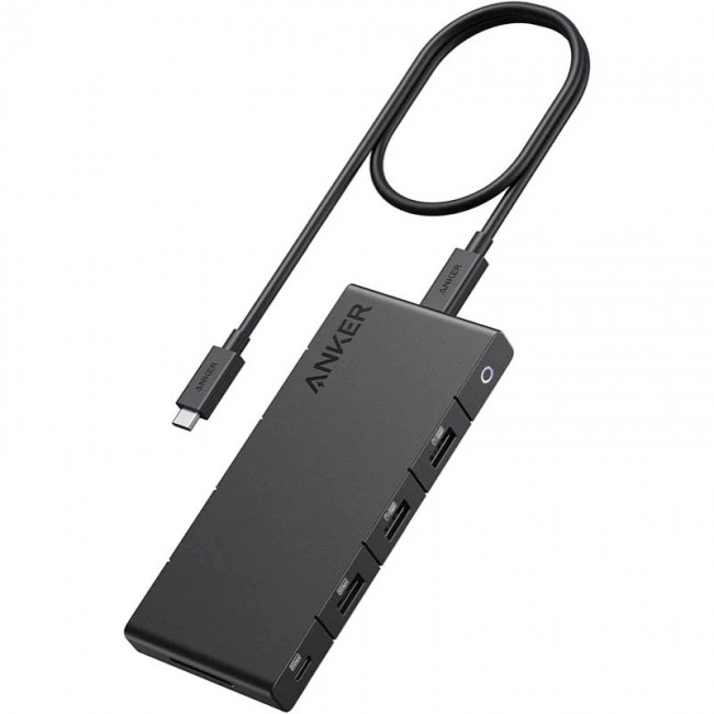 Anker 364 10-in-1 USB-C PD Hub – мултифункционален USB-C хъб с Dual 4K HDMI, Ethernet и SD, черен Anker 364 10-in-1 USB-C PD Hub – мултифункционален USB-C хъб с Dual 4K HDMI, Ethernet и SD, черен