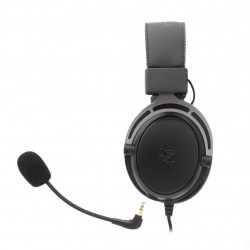 White Shark GORILLA жични геймърски слушалки Over-Ear със сваляем микрофон, 53 mm, черно/сиви