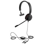 Jabra Evolve 20 USB-C/A MS Mono – моно USB слушалка с микрофон и Microsoft Teams сертификация Jabra Evolve 20 USB-C/A MS Mono – моно USB слушалка с микрофон и Microsoft Teams сертификация
