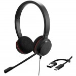 Jabra Evolve 20 Stereo UC USB C/A жична слушалка Jabra Evolve 20 Stereo UC USB C/A жична слушалка
