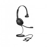 Jabra Evolve2 30 SE USB C/A, MS Mono жична слушалка Jabra Evolve2 30 SE USB C/A, MS Mono жична слушалка