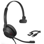 Jabra Evolve2 30 SE USB C/A, MS Mono жична слушалка Jabra Evolve2 30 SE USB C/A, MS Mono жична слушалка