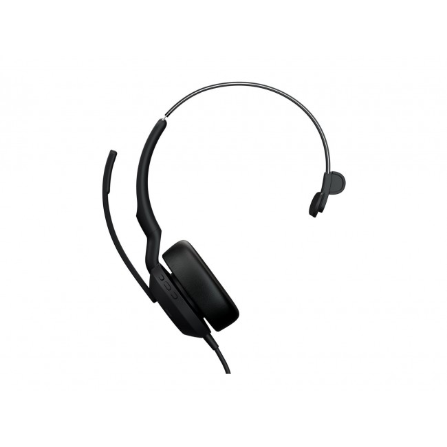 Jabra Evolve2 50 жична моно слушалка, USB-C/USB-A, MS, без Bluetooth Jabra Evolve2 50 жична моно слушалка, USB-C/USB-A, MS, без Bluetooth