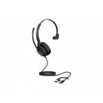 Jabra Evolve2 50 жична моно слушалка, USB-C/USB-A, MS, без Bluetooth Jabra Evolve2 50 жична моно слушалка, USB-C/USB-A, MS, без Bluetooth