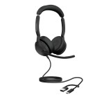 Jabra Evolve2 50 UC стерео слушалки с микрофон, USB-C/USB-A, без Bluetooth Jabra Evolve2 50 UC стерео слушалки с микрофон, USB-C/USB-A, без Bluetooth