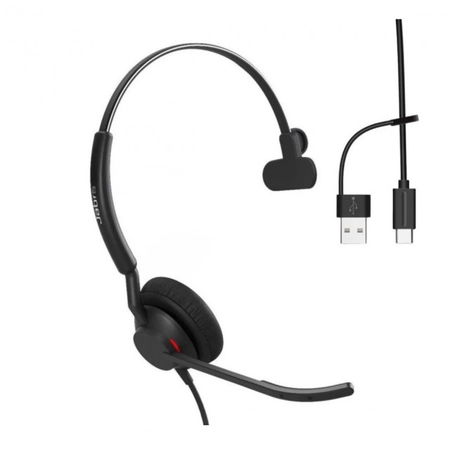 Jabra Engage 50 II Link USB-C/A, UC моно слушалка Jabra Engage 50 II Link USB-C/A, UC моно слушалка