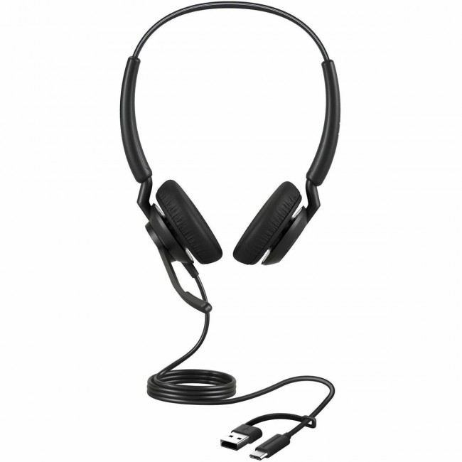 Jabra Engage 40, Inline Link, USB C/A, MS стерео слушалка