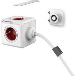 DesignNest PowerCube Extended 1307-DEEXPC разклонител, 5 гнезда, 3 м кабел