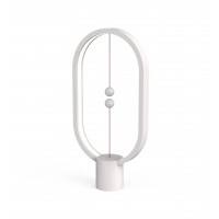 DesignNest DH0075WT Heng Balance Lamp Ellipse Plastic настолна лампа, USB-C, бяла