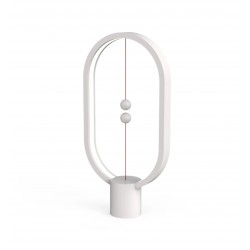 DesignNest DH0075WT Heng Balance Lamp Ellipse Plastic настолна лампа, USB-C, бяла