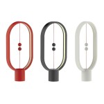 DesignNest DH0075RD Heng Balance Lamp Ellipse Plastic настолна лампа, USB-C, червена